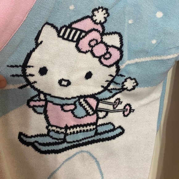 Hello Kitty Women's Cardigan - Pink and Blue - Picture 5 of 6